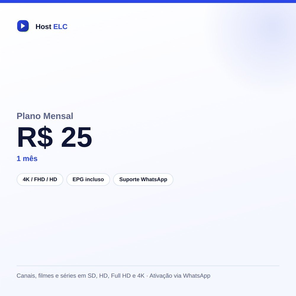 Imagem ilustrativa do Plano Mensal da Host ELC